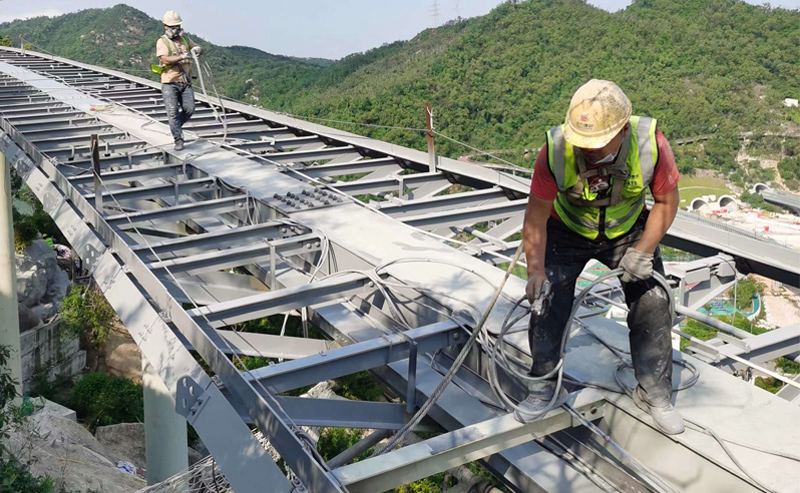 德谦新材助力珠海凤凰山步道钢结构防腐