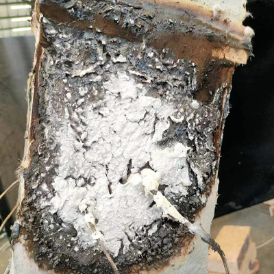 5mm气凝胶防火材料燃烧试验后正面