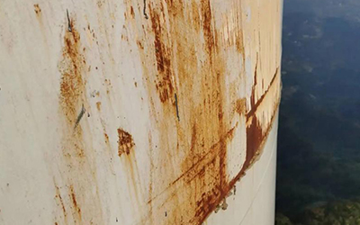 陆地风电塔筒锈蚀